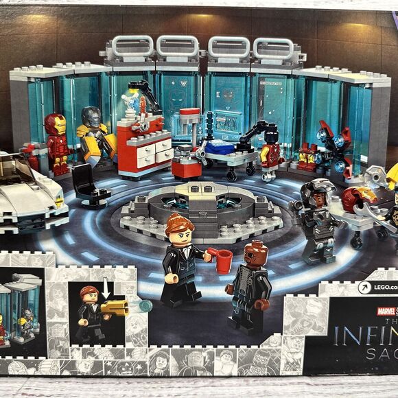 Lego 76216 Marvel The Infinity Saga Iron Man Armory 496 Pieces New Retired - Picture 5 of 6